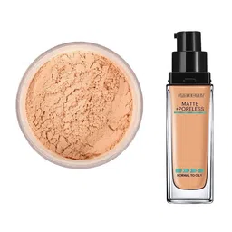 Fabsecret 2-Pcs Matte & Poreless Foundation & Loose Powder Combo-57