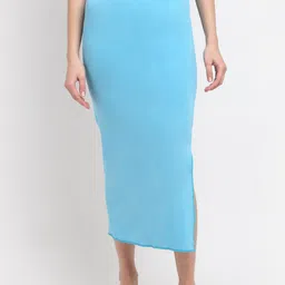 Sugathari Women Turquoise Blue Solid Saree Shapewear-picture-55