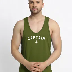 Friskers Men Olive Pure Cotton Innerwear Vest-picture-19