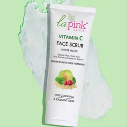 La Pink Vitamin C Brightening Face Scrub for Glowing Skin & Gentle Exfoliation - 100 g-44