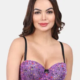 Amour Secret Polka Dot Printed Lightly Padded Medium Coverage Underwired No-Sag Bra-7