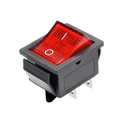 High voltage KCD4 Red 12V-24V 16A DPST ON-OFF 4 Pin Rocker Switch image 1