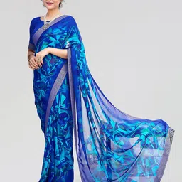 Yashika Bandhani Printed Georgette Designer Saree-image-10