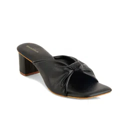 HEELSNFEELS Knotted Open Toe Block Heels image 2