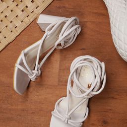 JM Looks Strappy Block Heel Gladiators-35