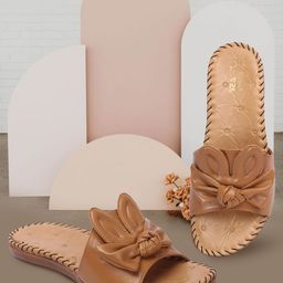 TRASE Women Open Toe Flats with Bows-image-11