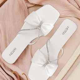 Metro Embellished Open Toe Flats-picture-12