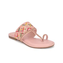 Anouk Women Printed Open Toe Flats with Bows-picture-15