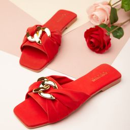 Tokyo Talkies Women Embellished Open Toe Flats with Bows-image-28