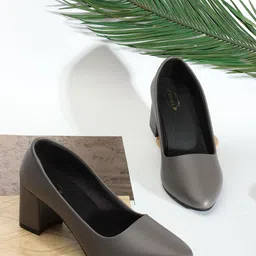 Denill Pointed Toe Block Heels-30