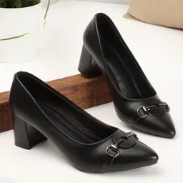 Carlton London Embellished Block Heeled Pumps-17