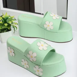 madam glorious Printed Wedge Heels-53