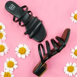 POSTCARD Open Toe Block Heels-6