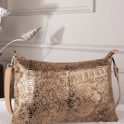 Abelardo De Moda Animal Textured Structured Leather Sling Bag-24