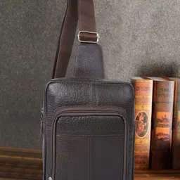 CIMONI Unisex Textured Leather Crossbody Backpack-9