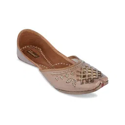 DESI COLOUR Embroidered Laser Cuts Leather Ethnic Mojaris-13