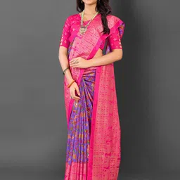 Mitera Floral Pochampally Saree-20