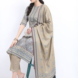 KETCH Ethnic Motifs Printed Regular Kurta With Trousers & Dupatta-20
