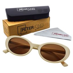 Peter Jones Eyewear Oval Sunglasses with UV Protected Lens - 13026CR-image-70