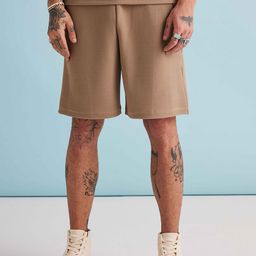 Muvazo Men Textured Self Design Cotton Regular Shorts-image-57