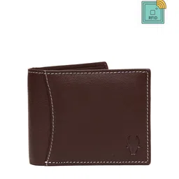 WildHorn Men Brown Textured RFID Protected Genuine Leather Two Fold Wallet-15