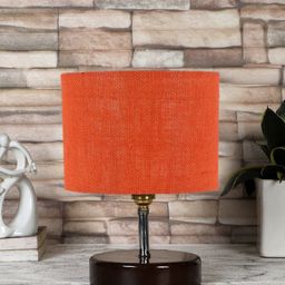 Devansh Orange Textured Table Lamps-16
