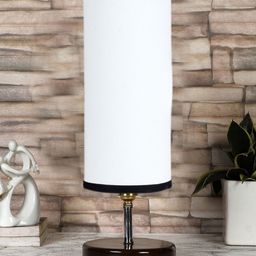 Devansh White & Black Solid Table Lamps-15