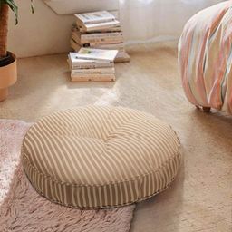 S9home by Seasons Tan Striped Pre-Filled Round Floor Cushion-picture-49