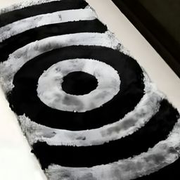 Shopgallery Grey & Black Geometric 55 cm x 1.39 m Hand Tufted Anti Slip Floor Runner-39