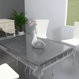 MONKDECOR Transparent 4 Seater Rectangle Waterproof Table Cover-picture-8
