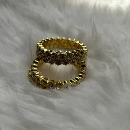 CHRONEX 2-Pcs Stone-Studded Hair Clip For Bun-23