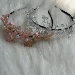 CHRONEX 2-Pcs Crystal Beaded Hairband-57
