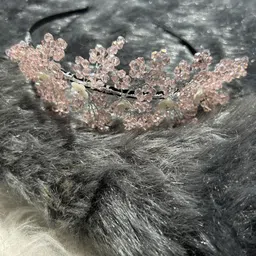 CHRONEX Embellished Crystal Leaf Beaded Hairband-18