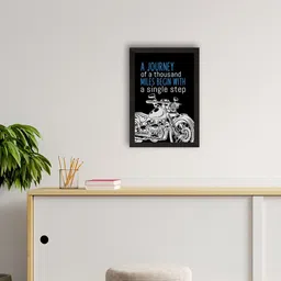 eCraftIndia Black & White Quote Satin Matt Texture UV Art Painting-image-75