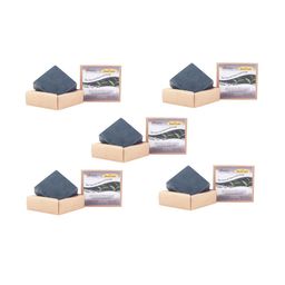abeers Brown Set of 5 Handmade Tea Tree & Charcoal Soap 120 g-48