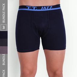 T.T. Men Jazz Top Elastic Pack Of 3 Pure Cotton Trunks JAZ_FL_TE_P3_BNG_75-4
