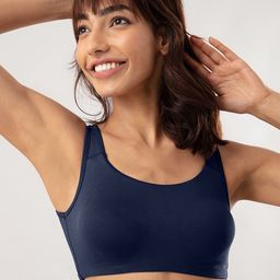 NYKD Solid Wirefree Non Padded Full Coverage Easy-Peasy Slip-On Bra - NYB113-13