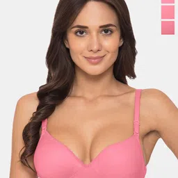 KOMLI Pack Of 3 Medium Coverage Heavily Padded Bra With All Day Comfort-13