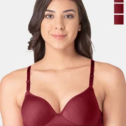 KOMLI Pack Of 3 Medium Coverage Heavily Padded Bra With All Day Comfort-16