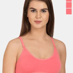 Tweens Pack Of 3 Full Coverage Sports Bra With All Day Comfort-picture-54