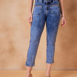 STYLECAST X KASSUALLY Women High-Rise Heavy Fade Clean Look Stretchable Jeans-image-95
