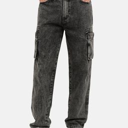 Bene Kleed Men Mid Rise Straight Fit Cargo Jeans-image-4