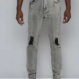 WAIMEA Hollywood Skinny Fit Mid-Raise Mildly Distressed Stretchable Jeans-image-24