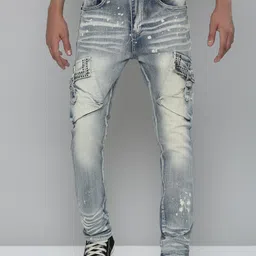 WAIMEA Boys Hollywood Skinny Fit Mildly Distressed Heavy Fade Stretchable Jeans-picture-4