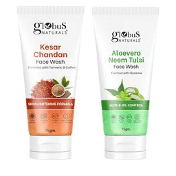 Globus naturals Aloe Vera Neem Tulsi & Kesar Chandan Face Wash Gift Set-38