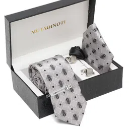 MUTAQINOTI Men Printed Necktie Accessory Gift Set-11