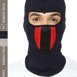 Gajraj Pack Of 2 Reusable Balaclava Face Masks With Air Filter Mesh-57