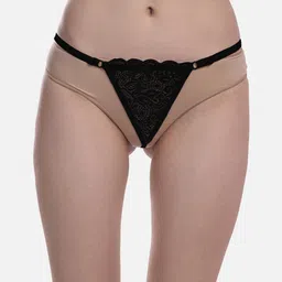 FIMS Women Floral Designed G-String Thong Brief-picture-4
