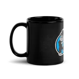RISH Black & Blue Printed Ceramic Glossy Coffee Mug 325 ml-11