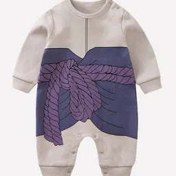 StyleCast Infant Boys Grey Blue Printed Cotton Rompers-image-60